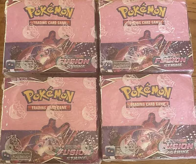 $600 • Buy Pokemon TCG Fusion Strike Booster Box X4