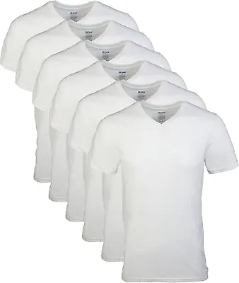 $26.71 • Buy Gildan Men's V-Neck T-Shirts Multipack, White (6 Assorted Sizes , Colors