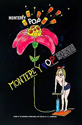 Illustration De Tomi Ungerer Pour Le Monterey Pop Festival - 1968 - Poster • $54