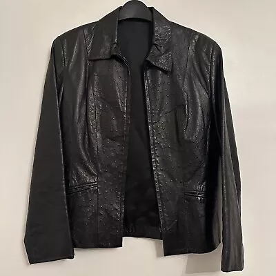 St Michael From Marks & Spencer Leather Blazer Jacket • £20