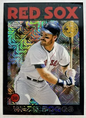 2021 Topps Chrome Wade Boggs Black Mojo Silver Pack 86C-36 Boston Red Sox 20/199 • $3.25