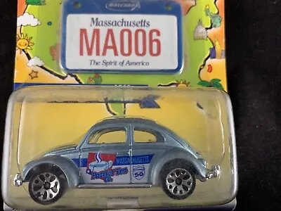 2002 Matchbox Across America - 1962 Volkswagen Beetle - Massachusetts Plate • $9.99