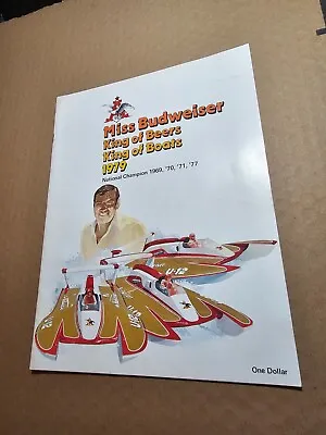 1979 Miss Budweiser Hydroplane Magazine Yearbook Hydro King Beers Boats Racing • $16.95