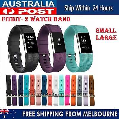 Fitbit Charge 2 Bands Replacement Rubber Wristband Watch Strap Bracelet Sport AU • $8.49