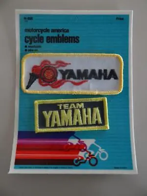 Vintage Team Yamaha Motorcycle Emblems Sew On Patch New In Package • $6.95