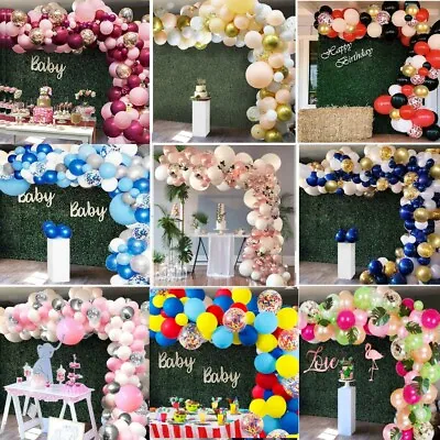 Balloon Arch Kit + Balloons Garland Birthday Wedding Party Baby Shower Decor UK • $12.39