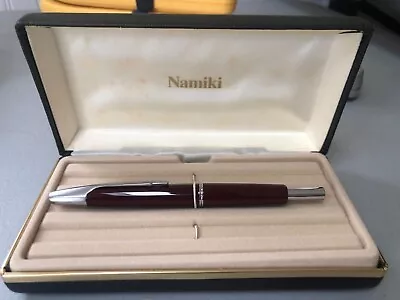 Namiki Vanishing Point  Fountain Pen Burgundy & Silver Faceted New In Box  60363 • $487.98