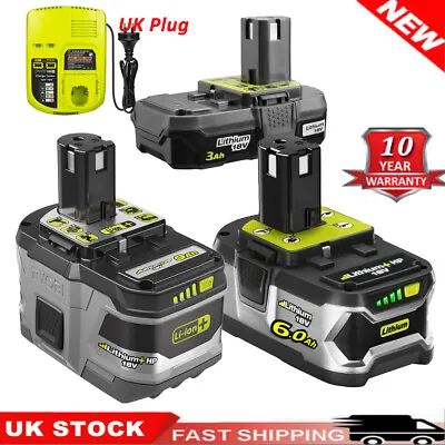 For RYOBI P108 18V  Plus High Capacity Battery 18 Volt Lithium-Ion 9AH Pack • £21.93