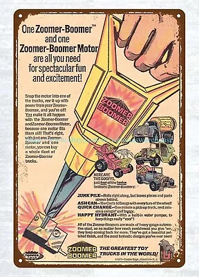 Modern Home Decor Zoomer Boomers Toy 1971 Metal Tin Sign • $15.87