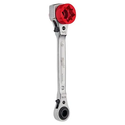 Milwaukee Tool 48-22-9216M Lineman's 5In1 Ratcheting Wrench With Milled Strike • $136.99