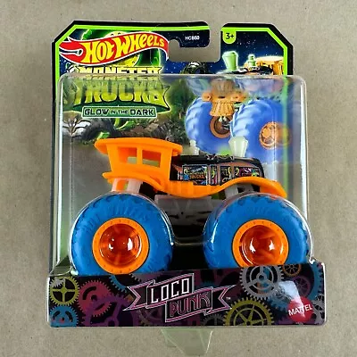 Hot Wheels Monster Trucks Glow In The Dark Loco Punk Orange 1:64 Deicast • $6.99