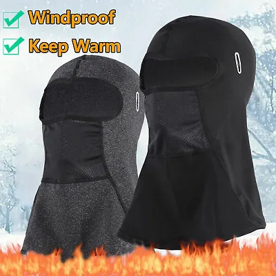 Balaclava Ski Full Face Mask Windproof Fleece Neck Warm For Winter Cold Weather • £5.86