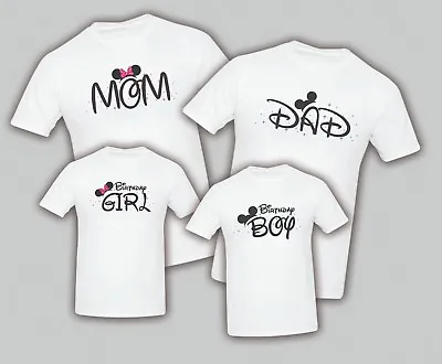  Mickey Minnie T Shirt Family Birthday Matching Party Family Kid Reunion Mom • $9.99