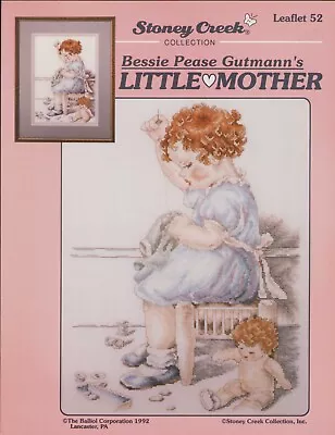 Cross Stitch Bessie Pease Gutmann Little Mother Child With Doll OOP VTG Pattern • $7.95