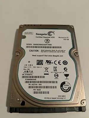 Seagate ST95005620AS 9UZ154-500 FW:SD28 500GB 2.5  Sata Hard Drive  • $30