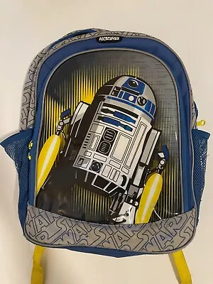 Disney Star Wars R2D2 Backpack Soft American Tourister Childrens Travel School • $9.99