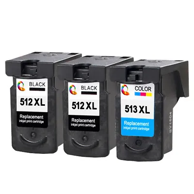 £39.69 • Buy Remanufactured 3 Ink For Canon PG512 CL513 XL Pixma IP2700 IP2702 MP230