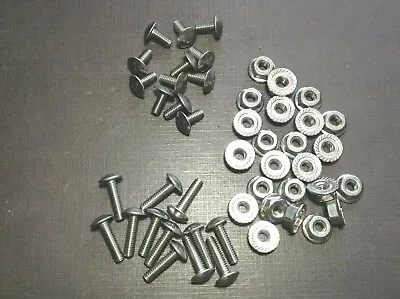 12pc 8-32 X 3/8 & 12pc 8-32 X 5/8 Stainless Grille Rivet Screws Nuts Fits Dodge • $15.99