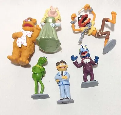 The MUPPETS Vinyl Figure Set PVC 3  Fozzie Animal Drumming Cake Toppers Lot • $20