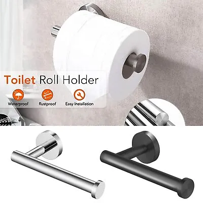 $8.59 • Buy Toilet Roll Paper Holder Stainless Steel Bathroom Tissue Dispenser Wall Mounted