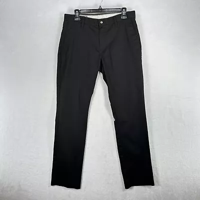 Volcom Pants Mens 33x31 Black Vmonty Chino Straight Leg Classic Skater Casual • $16