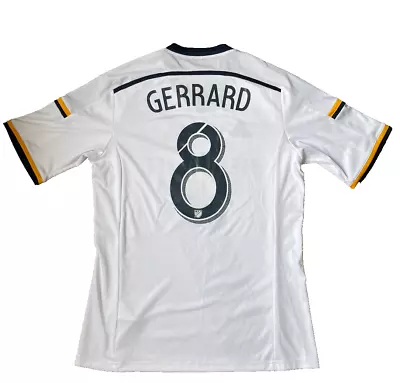 LA Galaxy 2015-16 Original Home Football Shirt #8 GERRARD Size Medium Excellent • £39.99