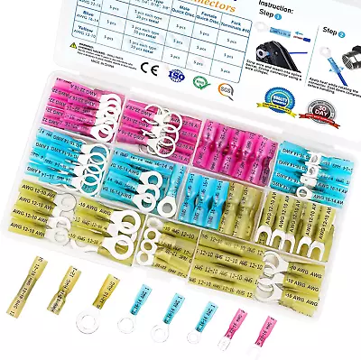 120Pcs Heat Shrink Wire Connectors Waterproof Automotive Marine Electrical  • $14.99