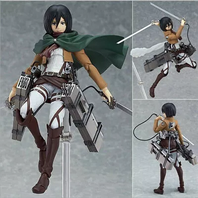 Anime Attack On Titan Figma 203 Mikasa Ackerman Action Figure Toy Gift No Box • $29.99