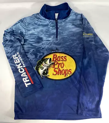 Bass Pro Shops Johnny Morris Signature Series Fishing Youth Small  1/4 Zip Shirt • $14.85