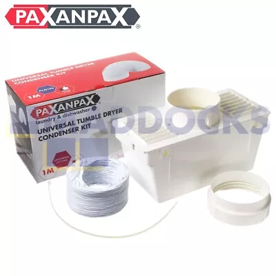 Universal Indoor Condensing Square Type Tumble Dryer Vent Kit With Clip & Box • £15.81