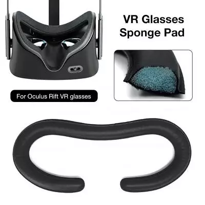 Leather Cushion Face Pads Eye Foam Mask Pad Cover For Oculus Rift.. • £6.12