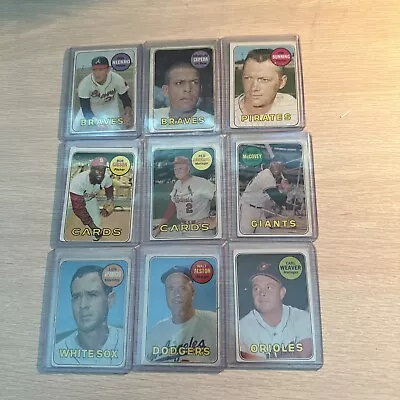 1969 Topps Baseball 33 Card Lot Poor “Coachs Cards” • $1.19