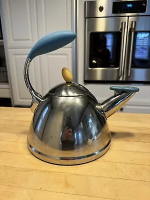 Michael Graves Spinning Whistle Tea Pot 18-10 Stainless Steel Made No Whistle • $30