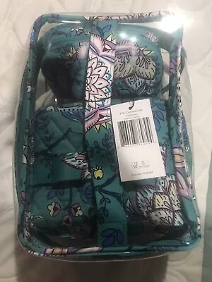 Vera Bradley 3pc Cosmetic Bag Set ~ Peacock Garden ~ Travel Set - NWT • $65