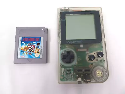 Nintendo Gameboy Pocket Model No Mgb 001 Transparent With Super Mario Land Game • £29.99