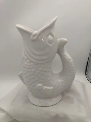 Glug Fish Pitcher Made In Portugal By Mesa International • $29