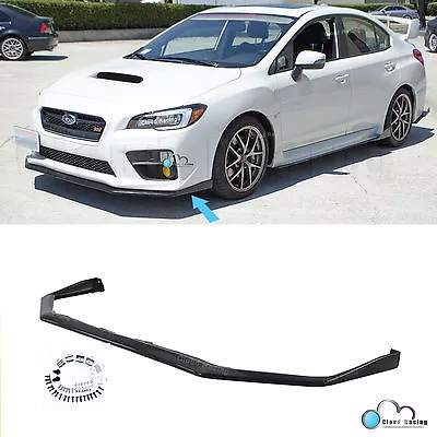 $76.12 • Buy 1pc For 15-21 Subaru WRX STI V-Limited Style Front Bumper Lip Splitter Spoiler