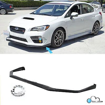 1pc For 15-21 Subaru WRX STI V-Limited Style Front Bumper Lip Splitter Spoiler • $65.44