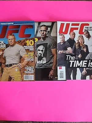 Lot Of 3 UFC Magazines GSP Lesnar McGregor Rousey • $10.12