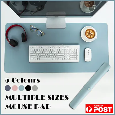 $14.95 • Buy Large Leather Mouse Pad Gaming Waterproof Mousepad Desk Mat Anti-slip Rubber AU