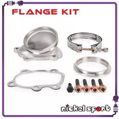 5 Bolt To 3  V-band Dump Pipe Flange For Nissan CA18 SR20DET S14 S15 GT25R GT28R • $95.67