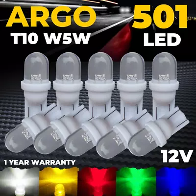 501 T10 Led Bulbs Car W5w Xenon 194 158 Bright Side Light Interior Lamp Bulb 12v • £2.89