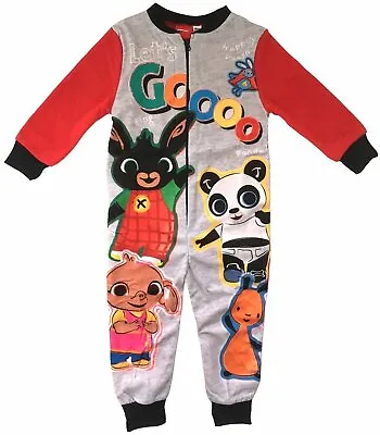 Boys BING Sleepsuit All In One Pyjamas Pjs 18mths - 5yrs - Micro Fleece Sula • £9.45