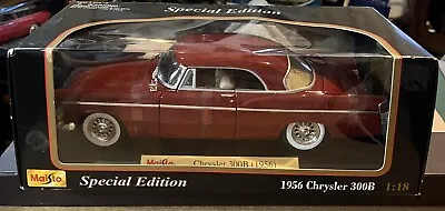 Maisto Special Edition 1:18 1956 Chrysler 300B Maroon Die-Cast NIB • $21.99