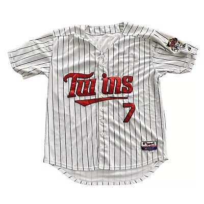 Majestic 2010 Joe Mauer Inaugural Season Minnesota Twins MLB Baseball Jersey 52 • $84.95