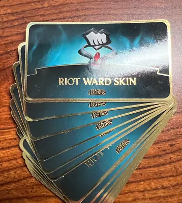 League Of Legends LoL First Bump Riot Ward Skin Code Card • $19.99