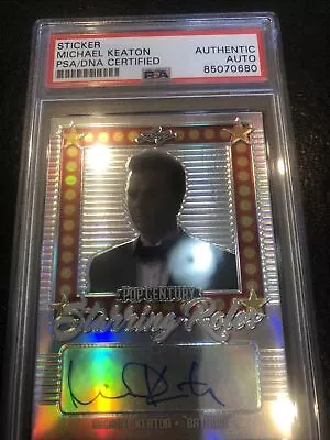 Michael Keaton ~ Signed Autographed Leaf Batman Bruce Wayne Card Auto ~ PSA DNA • $999.99