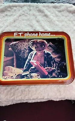 Vintage 1982 E.T. Phone Home Movie Scene Foldable Metal TV Dinner Tray • $32.99