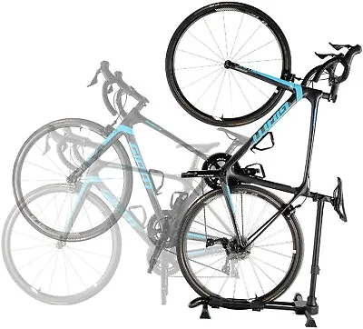 Vertical Upright Bicycle Floor Stand Freestanding Indoor Bike Rack • £32.99