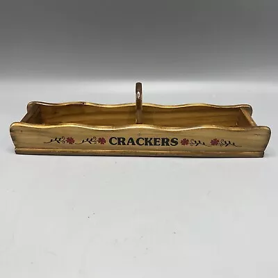 Vtg Wooden Cracker Holder. Giftco Inc. Taiwan. • $10.99